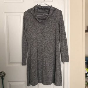 GREY CASUAL SWEATER DRESS